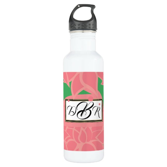 Yoga Lotus Monogram 710 Ml Water Bottle (Front)