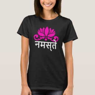 Yoga Lotus Namaste Sanskrit Namaste Meditation 1 T-Shirt