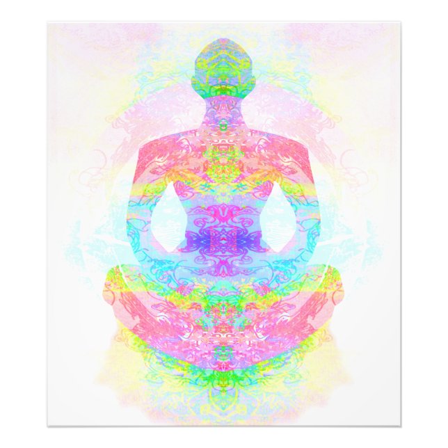 Yoga lotus pose. Photo Enlargement (Front)