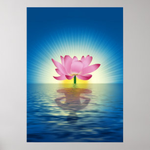 Yoga Lotus Poster