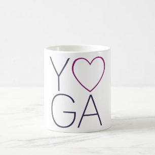 yoga love coffee mug