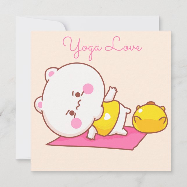 Yoga Love Holiday Card (Front)
