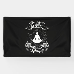 Yoga Lover   Do More Of What Makes You Happy Banner