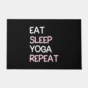 Yoga Lover Eat Sleep Yoga Repeat Doormat