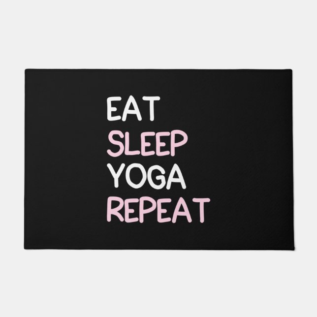 Yoga Lover | Eat Sleep Yoga Repeat Doormat (Front)