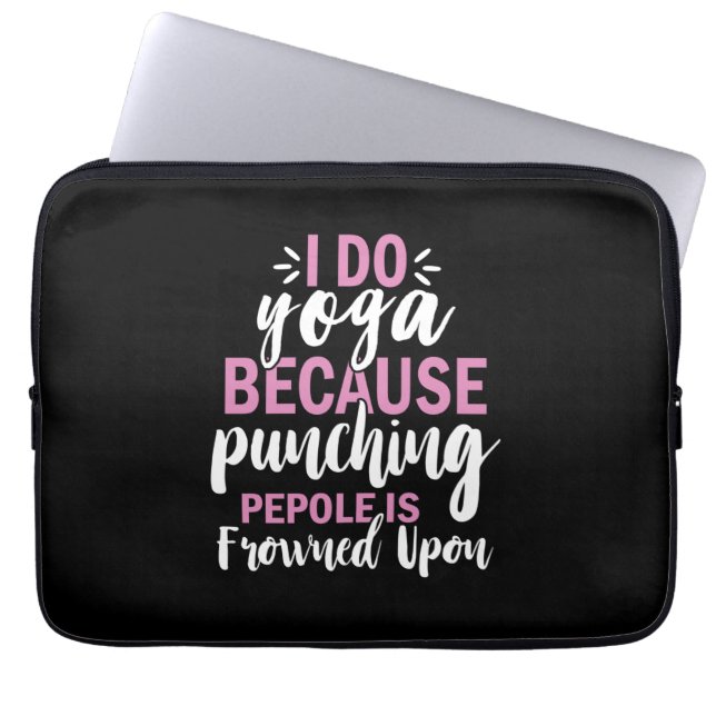 Yoga Lover | I Do Yoga Laptop Sleeve (Front)