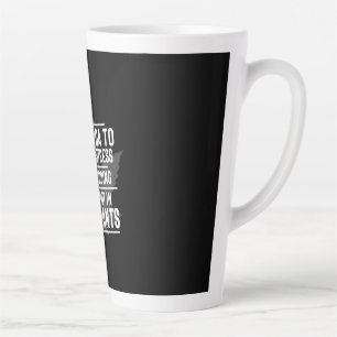 Yoga Lover   I Do Yoga To Relieve Stress Latte Mug