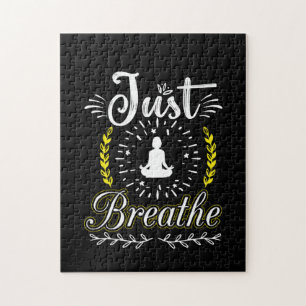 Yoga Lover   Just Breathe Jigsaw Puzzle