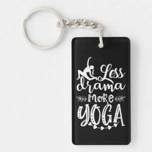 Yoga Lover Less And More Yoga Keychain