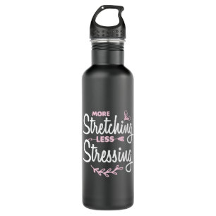 Yoga Lover More Stretching Less Stressing 710 Ml Water Bottle