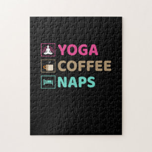 Yoga Lover   Yoga Coffee Naps Jigsaw Puzzle