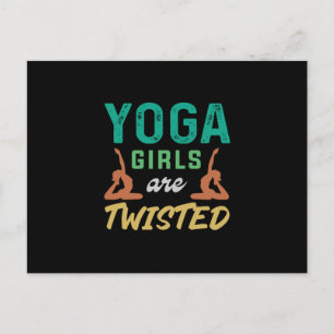 Yoga Lover Yoga Girls Are Twisted Postcard