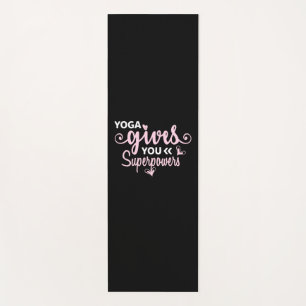 Yoga Lover   Yoga Gives You Superpowers Mat