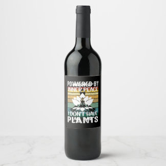 Yoga Lover | Yoga I Do Not Have All Day Wine Label