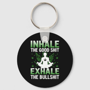 Yoga Lover   Yoga Inhale The Good Keychain