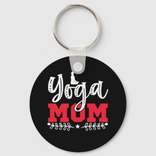 Yoga Lover   Yoga Mom Flower Keychain