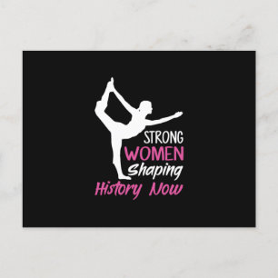 Yoga Lover   Yoga Strong Woman Postcard