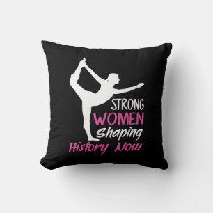 Yoga Lover Yoga Strong Woman Throw Pillow
