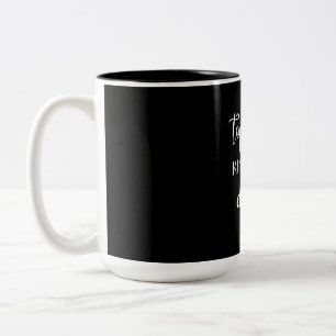 Yoga Lover Yoga Top Knot Kind Of Day Two-Tone Coffee Mug