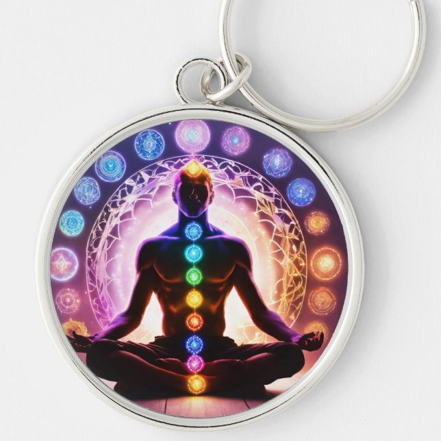 Yoga man  keychain (Front)