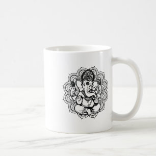Yoga Mandala Elephant Ganesha Tril Ornaments Chakr Coffee Mug