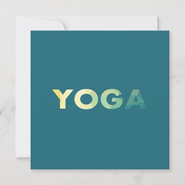 Yoga Mandala  Invitation (Front)