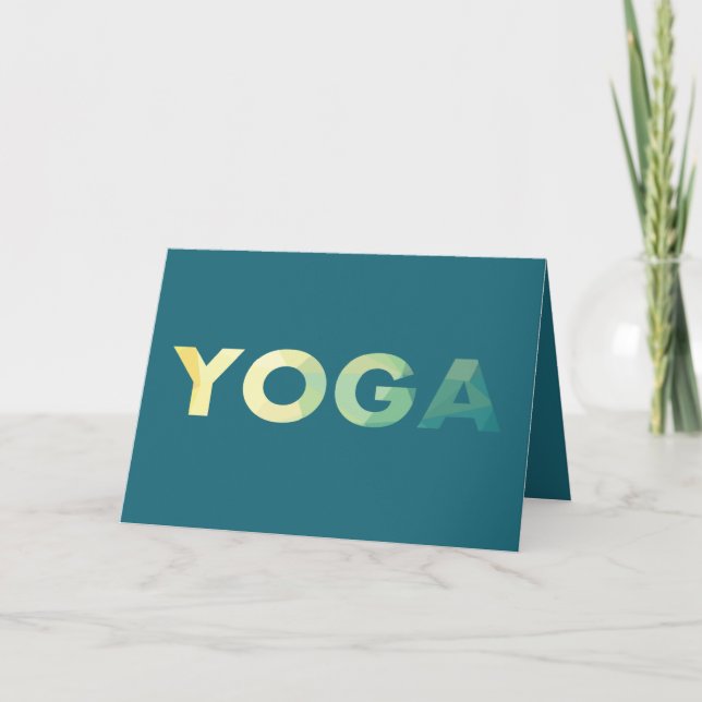 Yoga Mandala Meditate, add text Card (Front)