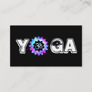 *~* Yoga Mandala Teacher Instructor Lotus OM Business Card