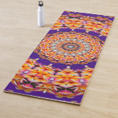Cosmic Yoga Poses and Phrases Blue Yoga Mat