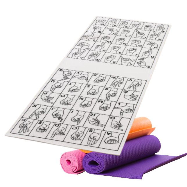 Yoga Mat American Sign Language ASL Alphabet (Creator Uploaded)