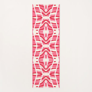 Yoga Mat, An elegant pink white classic design  Mat