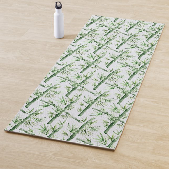 Yoga Mat Bamboo Print (In Situ)