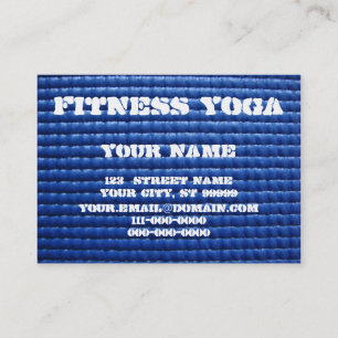 Yoga mat business card