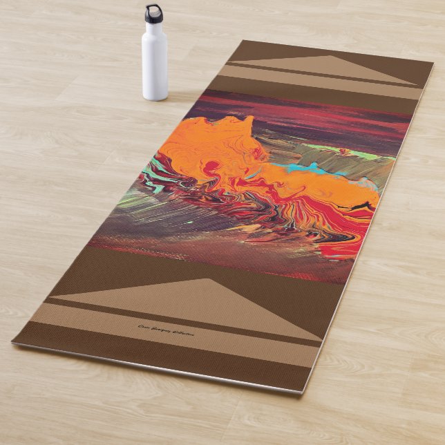 Yoga Mat "Orange Burst" (In Situ)