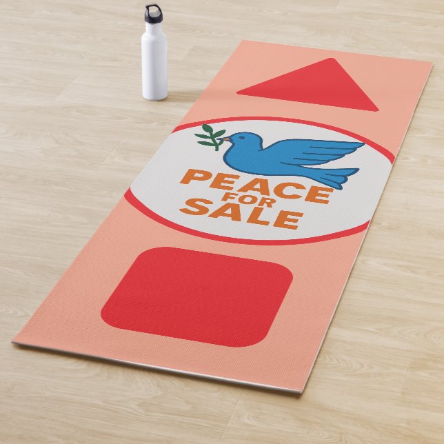 Yoga Mat , Peace theme designed yoga mat (In Situ)