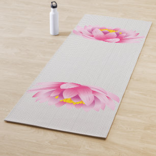 Yoga Mat - Pink Lotus Flower
