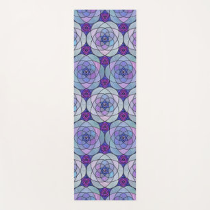 Yoga Mat with jewel-toned mandala