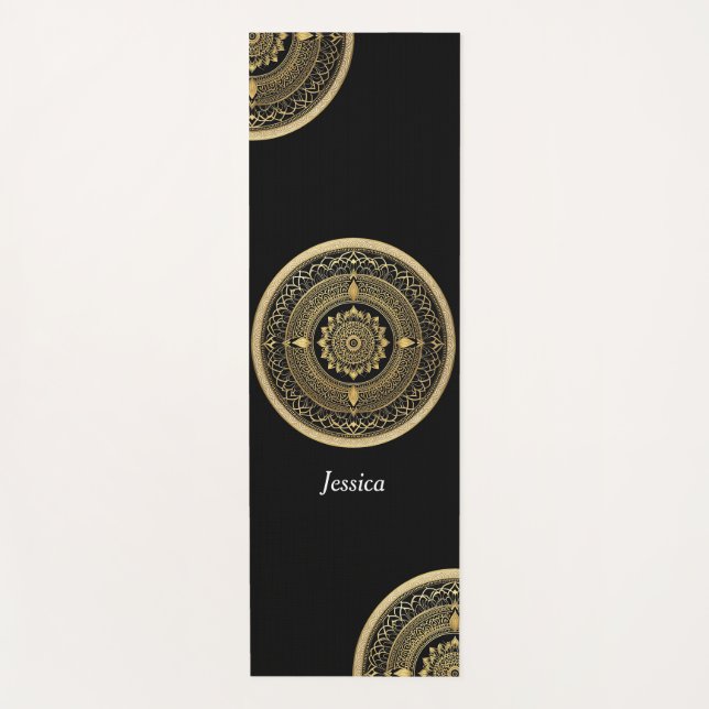 Yoga Mat with Mandala art (Front)