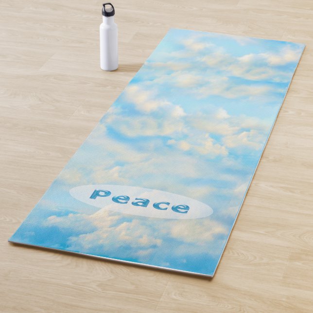 Yoga Mat with Peaceful Clouds (In Situ)