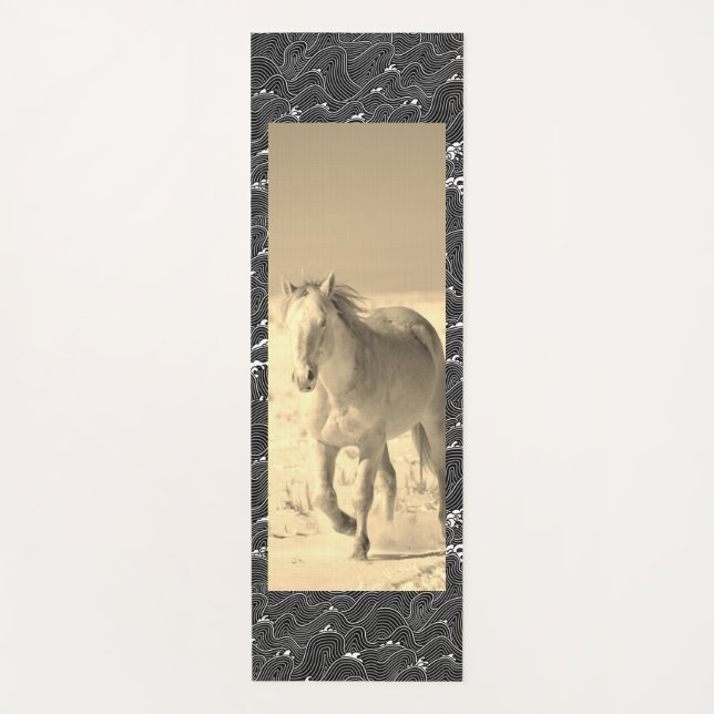 YOGA MAT WITH WILD HORSES (Front)