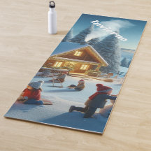 Yoga mats and winter exercises