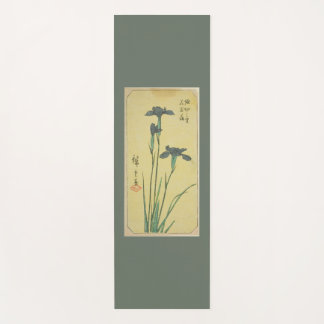 YOGA MATS JAPANESE IRIS AND CLOUDS CUSTOM NAME
