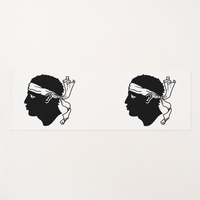 Yoga Mats with flag of Corsica (Front (Horizontal))