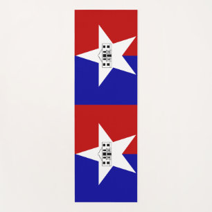 Yoga Mats with flag of San Antonio, USA