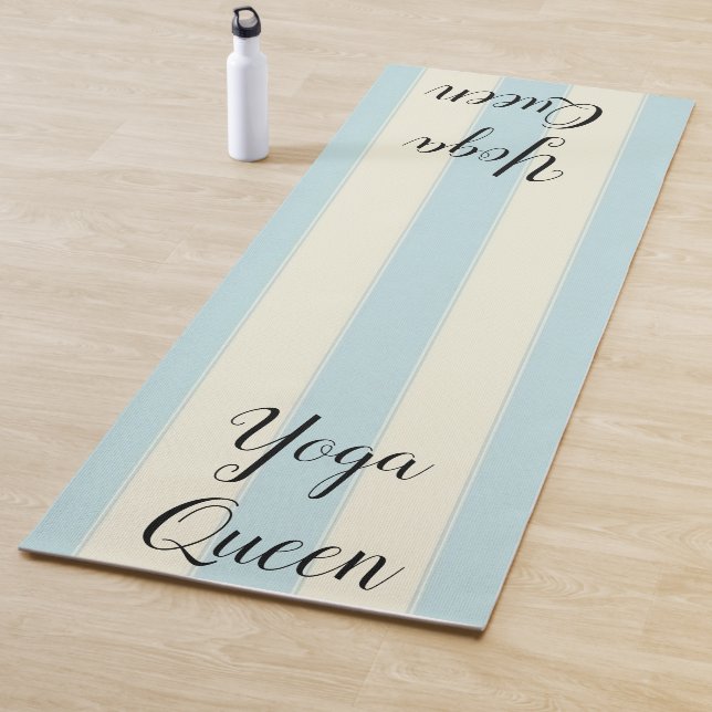 Yoga Mats Yoga Queen Blue Stripe (In Situ)