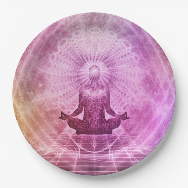 Yoga Mediation Paper Plate (Front)