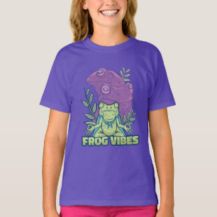 Yoga Meditating Frog Design T-Shirt