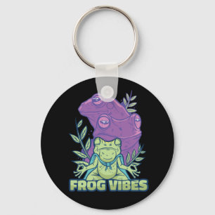 Yoga Meditating Frog Keychain