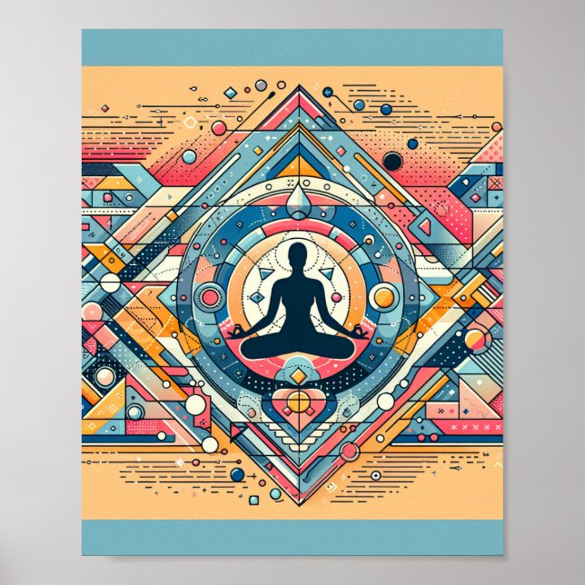 Yoga Meditation Art Poster (Front)