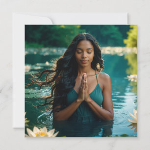 YOGA - MEDITATION - CARPE DIEM - WELLNESS CARD